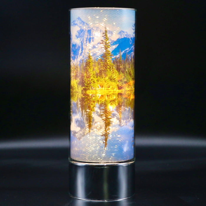 Signature HomeStyles Cylinder Inserts Mountain Reflections Insert for use with Sparkle Glass™ Accent Light