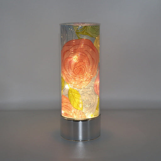 Signature HomeStyles Cylinder Inserts Pastel Roses Insert for use with Sparkle Glass™ Accent Light