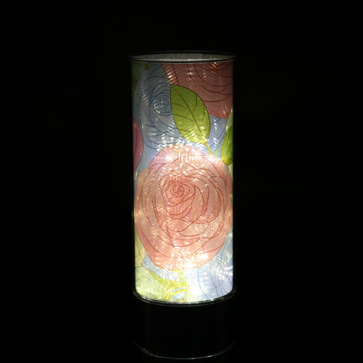 Signature HomeStyles Cylinder Inserts Pastel Roses Insert for use with Sparkle Glass™ Accent Light