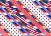 Signature HomeStyles Cylinder Inserts Patriotic Ribbons Insert for use with Sparkle Glass® Accent Light