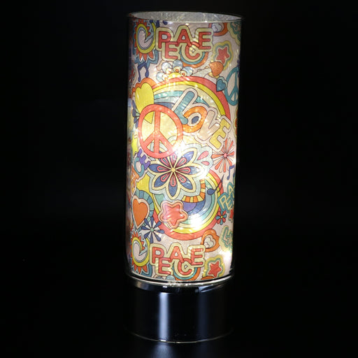 Signature HomeStyles Cylinder Inserts Peace & Love Insert for use with Sparkle Glass™ Accent Light