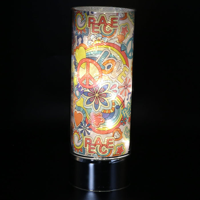 Signature HomeStyles Cylinder Inserts Peace & Love Insert for use with Sparkle Glass™ Accent Light