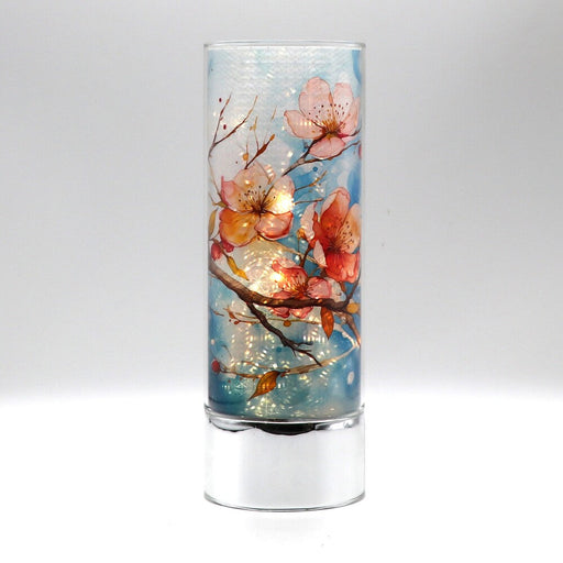 Signature HomeStyles Cylinder Inserts Pink Cherry Blossoms Insert for use with Sparkle Glass™ Accent Light