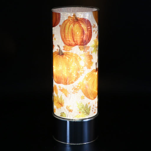 Signature HomeStyles Cylinder Inserts Pumpkin & Leaves Insert for use with Sparkle Glass® Accent Light