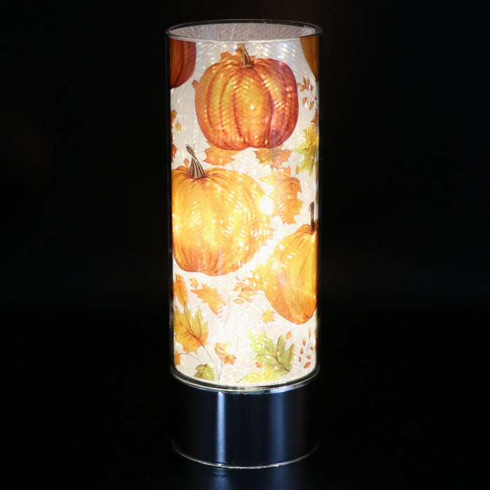 Signature HomeStyles Cylinder Inserts Pumpkin & Leaves Insert for use with Sparkle Glass® Accent Light