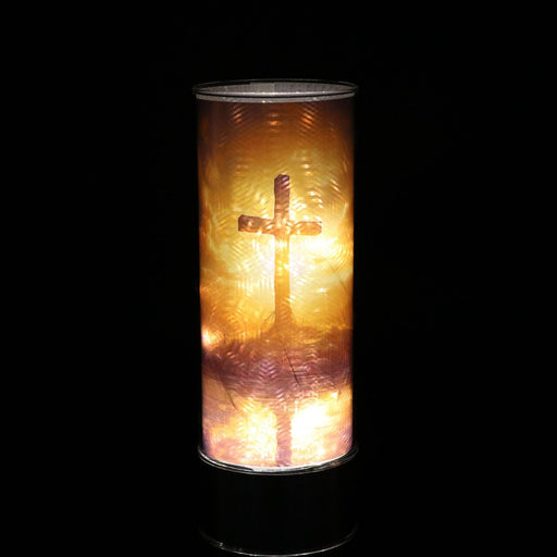 Signature HomeStyles Cylinder Inserts Sunset Cross Insert for use with Sparkle Glass™ Accent Light