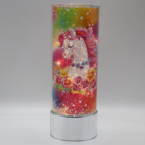 Signature HomeStyles Cylinder Inserts Unicorn and Rainbows Insert for use with Sparkle Glass™ Accent Light