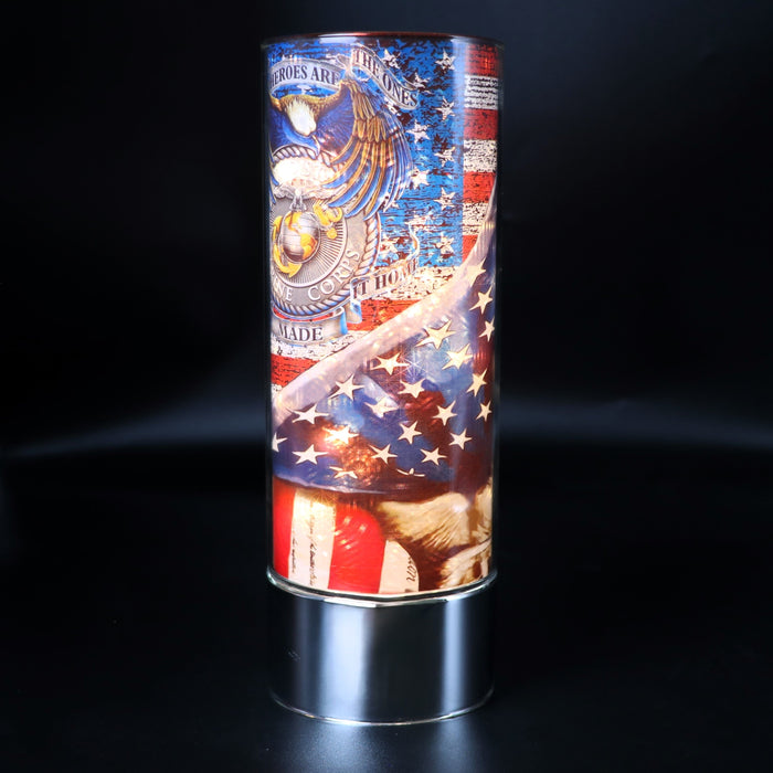 Signature HomeStyles Cylinder Inserts US Marine Insert for use with Sparkle Glass® Accent Light