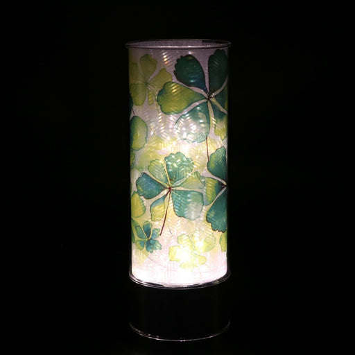 Signature HomeStyles Cylinder Inserts Watercolor Shamrocks Insert for use with Sparkle Glass™ Accent Light
