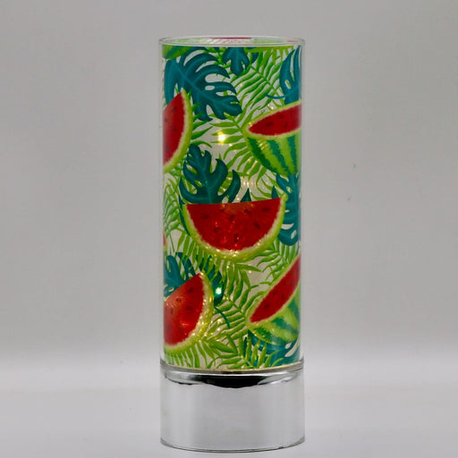 Signature HomeStyles Cylinder Inserts Watermelon Palms Insert for use with Sparkle Glass® Accent Light