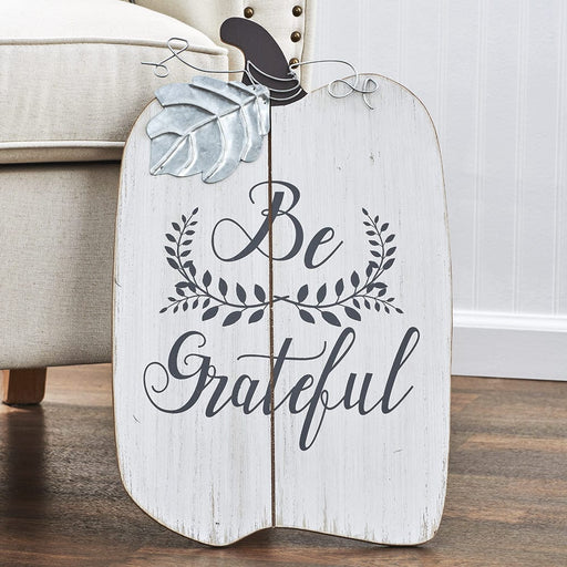 Signature HomeStyles Decorative Accents Be Grateful Pumpkin Stand