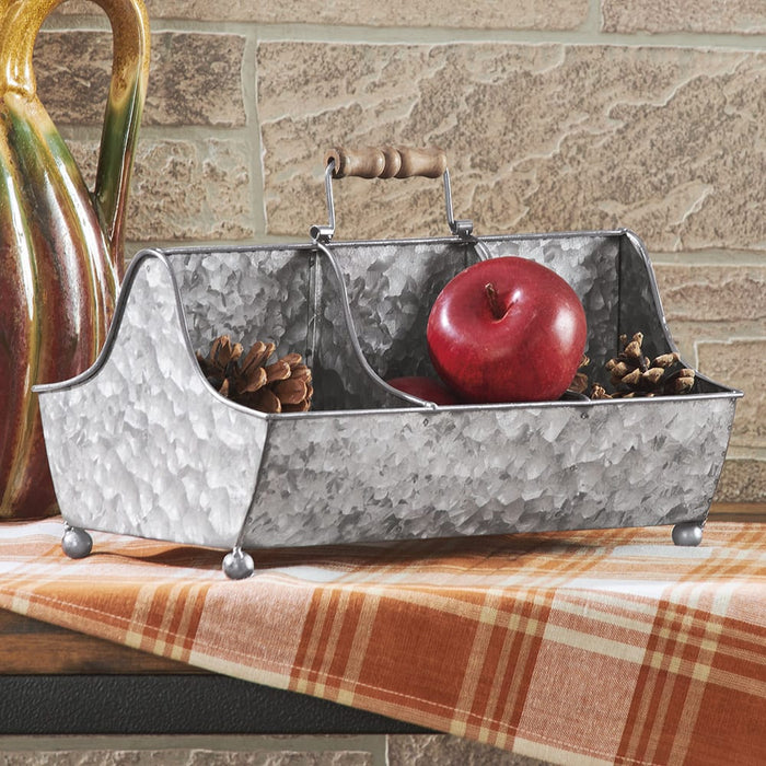 Signature HomeStyles Decorative Accents Divided Metal Trough