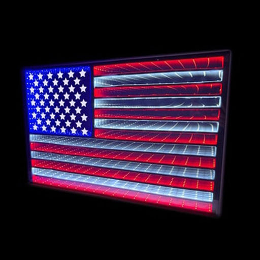 Signature HomeStyles Decorative Accents Electric Infinity LED Flag Accent