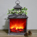 Signature HomeStyles Decorative Accents Fire Light Lantern w/ Mistletoe