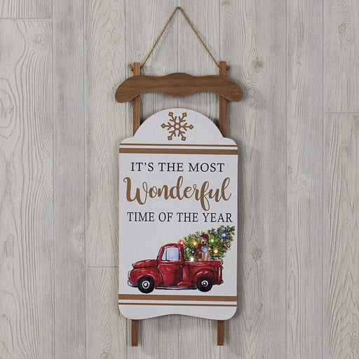 Signature HomeStyles Decorative Accents It's the Most Wonderful Time LED Sleigh