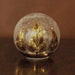 Signature HomeStyles Decorative Accents LED Autumn Trees Crackle Glass Sphere