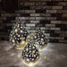 Signature HomeStyles Decorative Accents LED Champagne Glass 3pc Star Teardrop Set