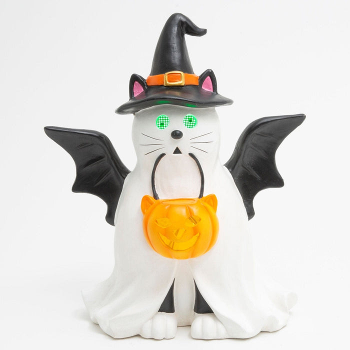 Signature HomeStyles Decorative Accents LED Ghost Cat w/Moving Eyes