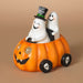 Signature HomeStyles Decorative Accents LED Ghost in Pumpkin Car w/Moving Eyes