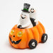 Signature HomeStyles Decorative Accents LED Ghost in Pumpkin Car w/Moving Eyes