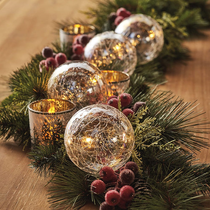 Signature HomeStyles Decorative Accents LED Glass Spheres Light String