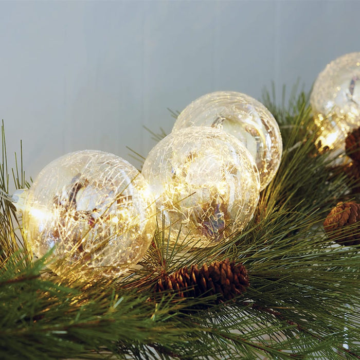 Signature HomeStyles Decorative Accents LED Glass Spheres Light String