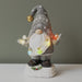 Signature HomeStyles Decorative Accents Dark Gray LED Gnome with Christmas Lights