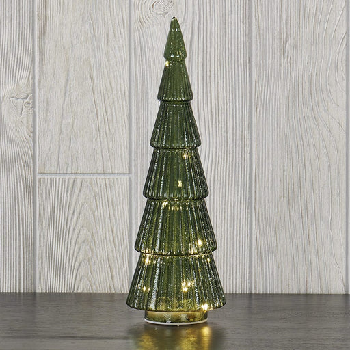 Signature HomeStyles Decorative Accents LED Green Glass Tree