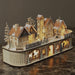 Signature HomeStyles Decorative Accents LED Laser Cut Wooden Village