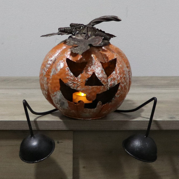 Signature HomeStyles Decorative Accents Triangle eyes LED Metal Jack-O-Lanterns