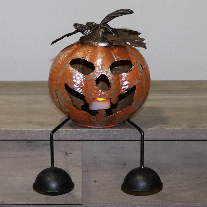 Signature HomeStyles Decorative Accents Oval eyes LED Metal Jack-O-Lanterns