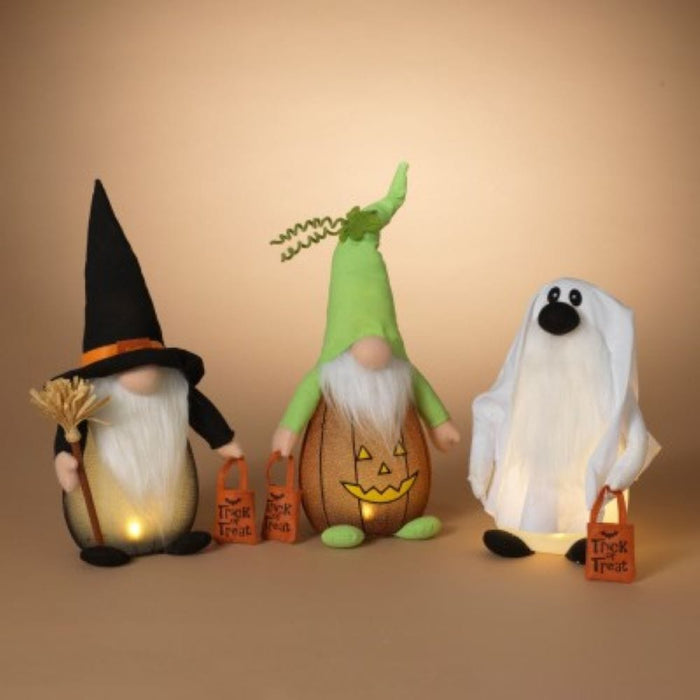 Signature HomeStyles Decorative Accents LED Plush Halloween Gnome Figurines