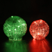 Signature HomeStyles Decorative Accents LED Ribbed Glass Sphere 2pc Set