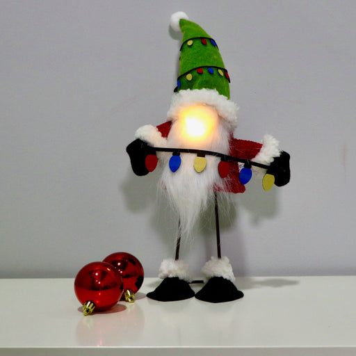 Signature Homestyles Decorative Accents LED Wobble Legs Gnome w/Lights
