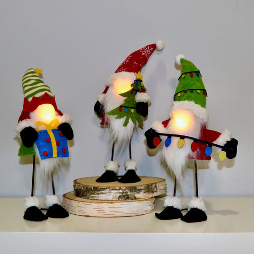 Signature Homestyles Decorative Accents LED Wobble Legs Gnome w/Package