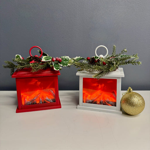 Signature HomeStyles Decorative Accents Mini Fire Light Lantern Set