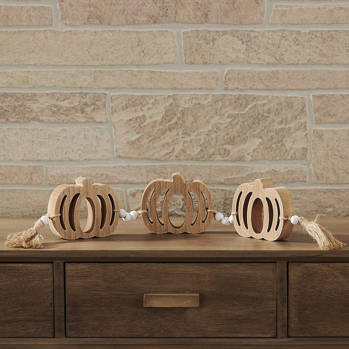 Signature HomeStyles Decorative Accents Pumpkin Cutout Wood Garland