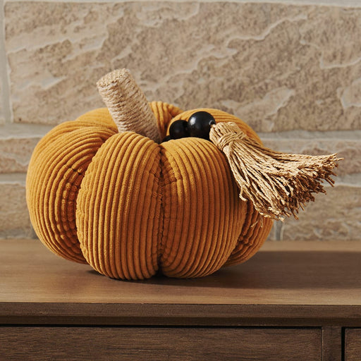 Signature HomeStyles Decorative Accents Ribbed Pumpkin with Tassel