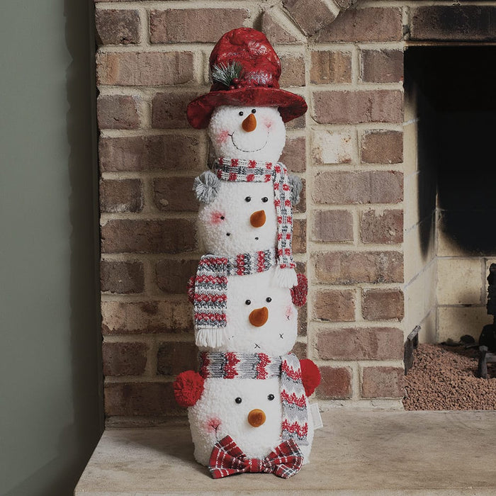 Signature HomeStyles Decorative Accents Stacking Snowman Plush