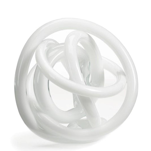 Signature Homestyles Decorative Accents White Glass Knot