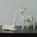 Signature HomeStyles Decorative Accents Whitewash Holiday 2pc Reindeer Set