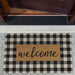 Signature HomeStyles Doormat Check Welcome Coir Mat