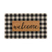 Signature HomeStyles Doormat Check Welcome Coir Mat