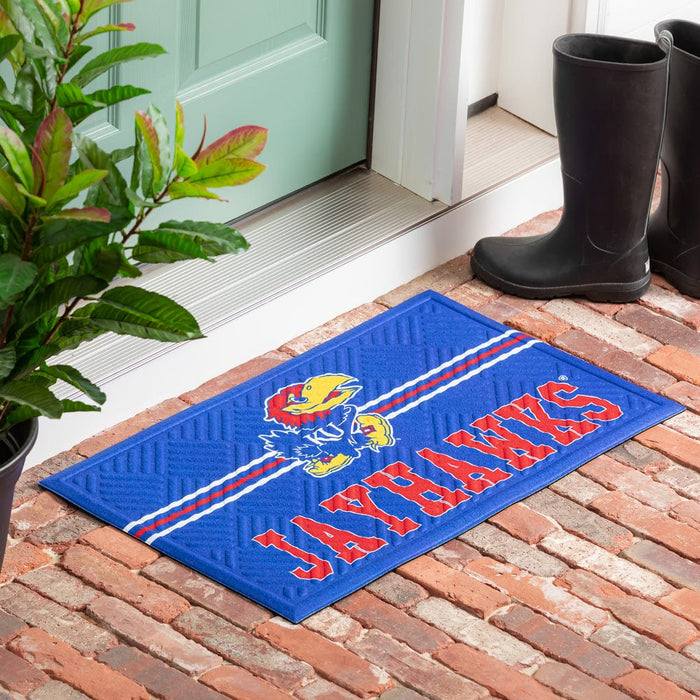 Signature HomeStyles Doormat University of Kansas NCAA Embossed Doormat