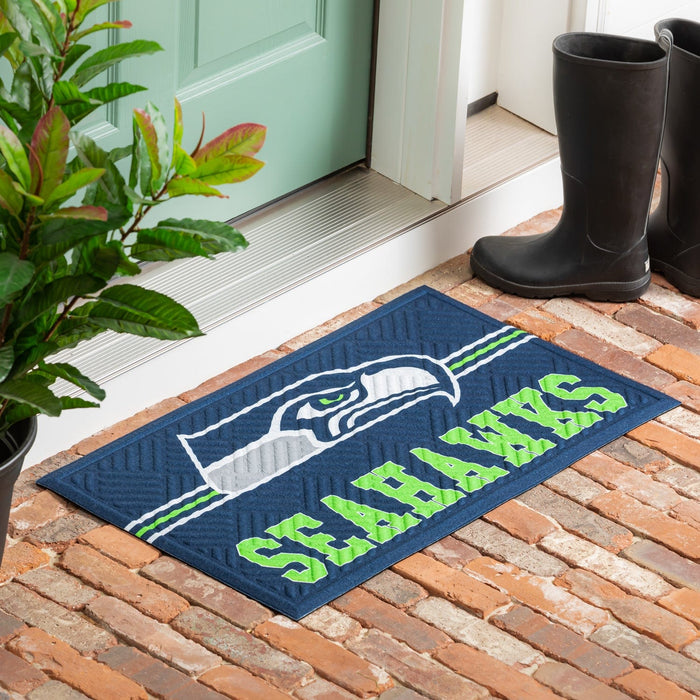 Signature HomeStyles Doormat Seattle Seahawks NFL Embossed Doormat