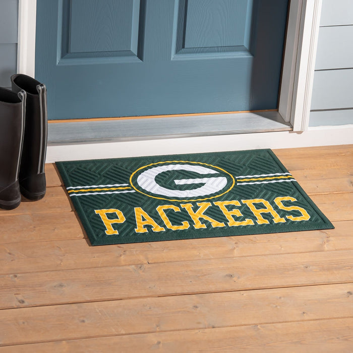Signature HomeStyles Doormat Green Bay Packers NFL Embossed Doormat