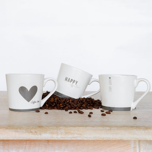 Signature HomeStyles Drinkware Coffee Time 3pc Mug Set
