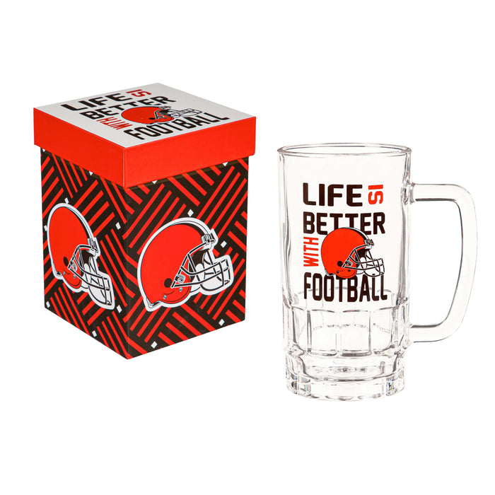 Signature HomeStyles Drinkware Cleveland Browns NFL Glass Tankard Cup