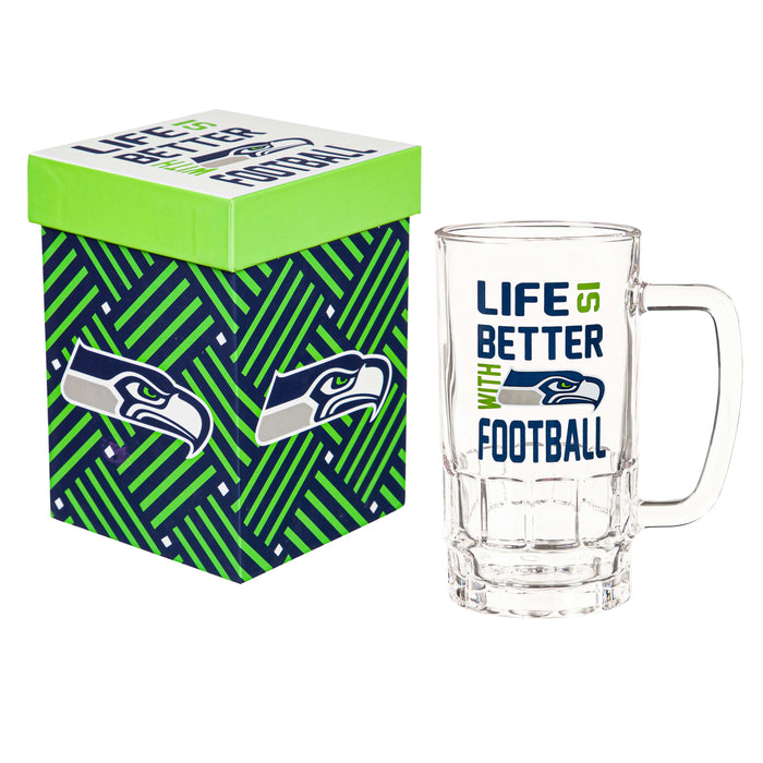 Signature HomeStyles Drinkware Seattle Seahawks NFL Glass Tankard Cups