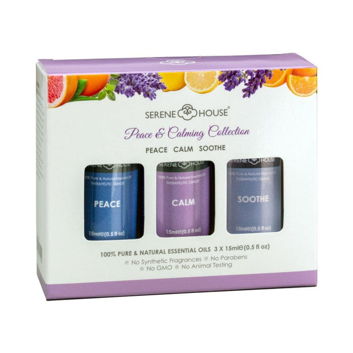 Signature HomeStyles Essential Oils Peace & Calming Set- Natural Essential Oil Gift Set